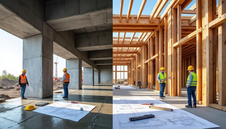 découvrez les critères essentiels pour choisir entre une charpente béton et une charpente bois, et faites le meilleur choix pour votre construction.