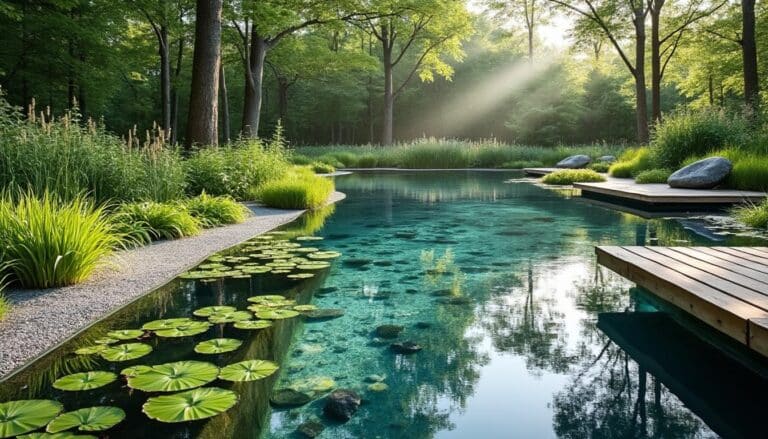 découvrez comment aménager un bassin naturel avec un système de filtration végétale pour un équilibre écologique optimal et une eau claire et saine.
